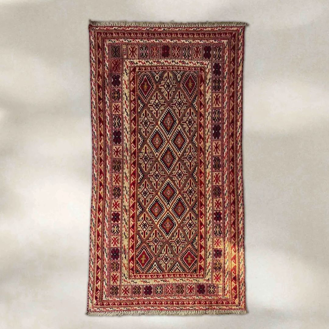 Vintage Afghan Mashwani Rug