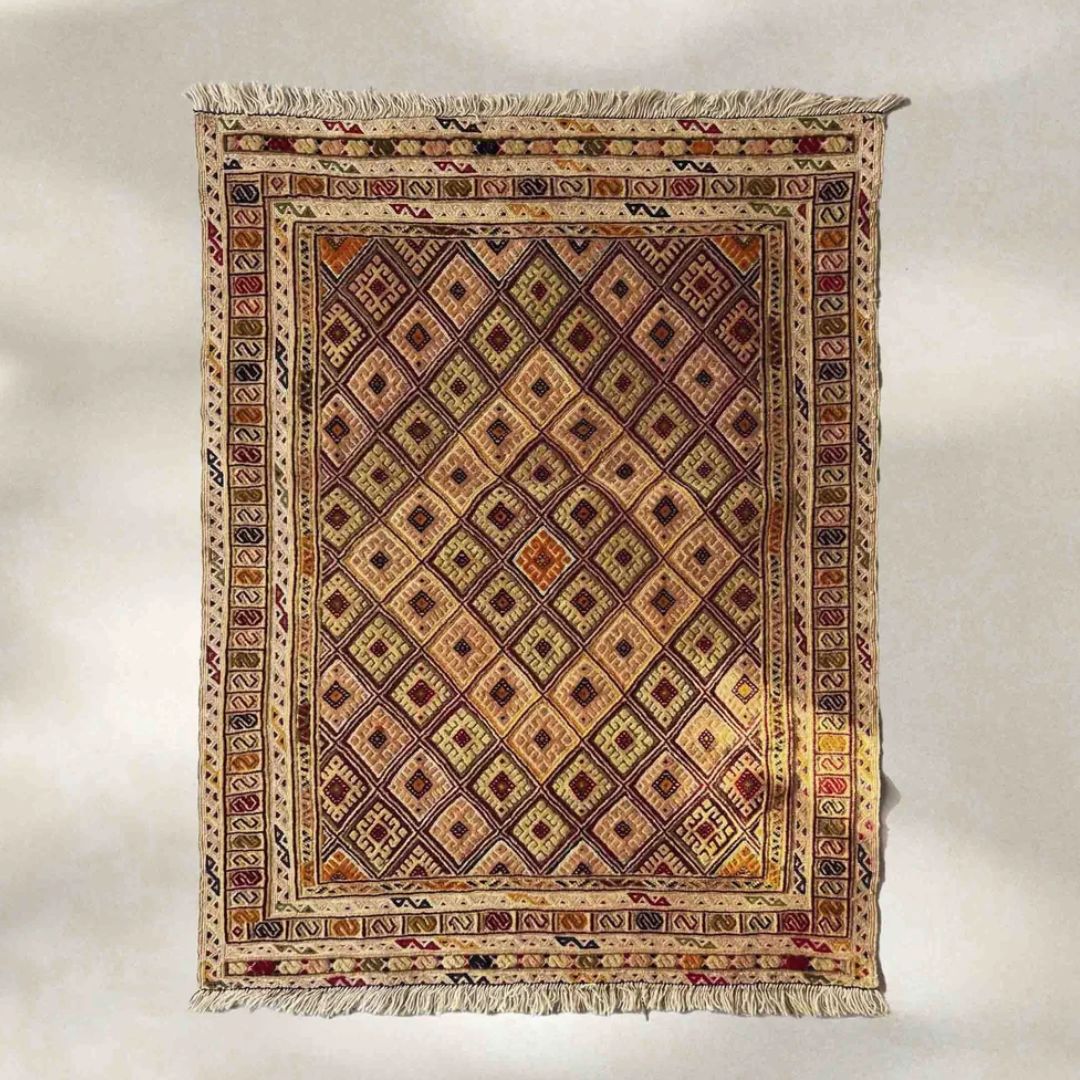 Vintage Afghan Mashwani Rug