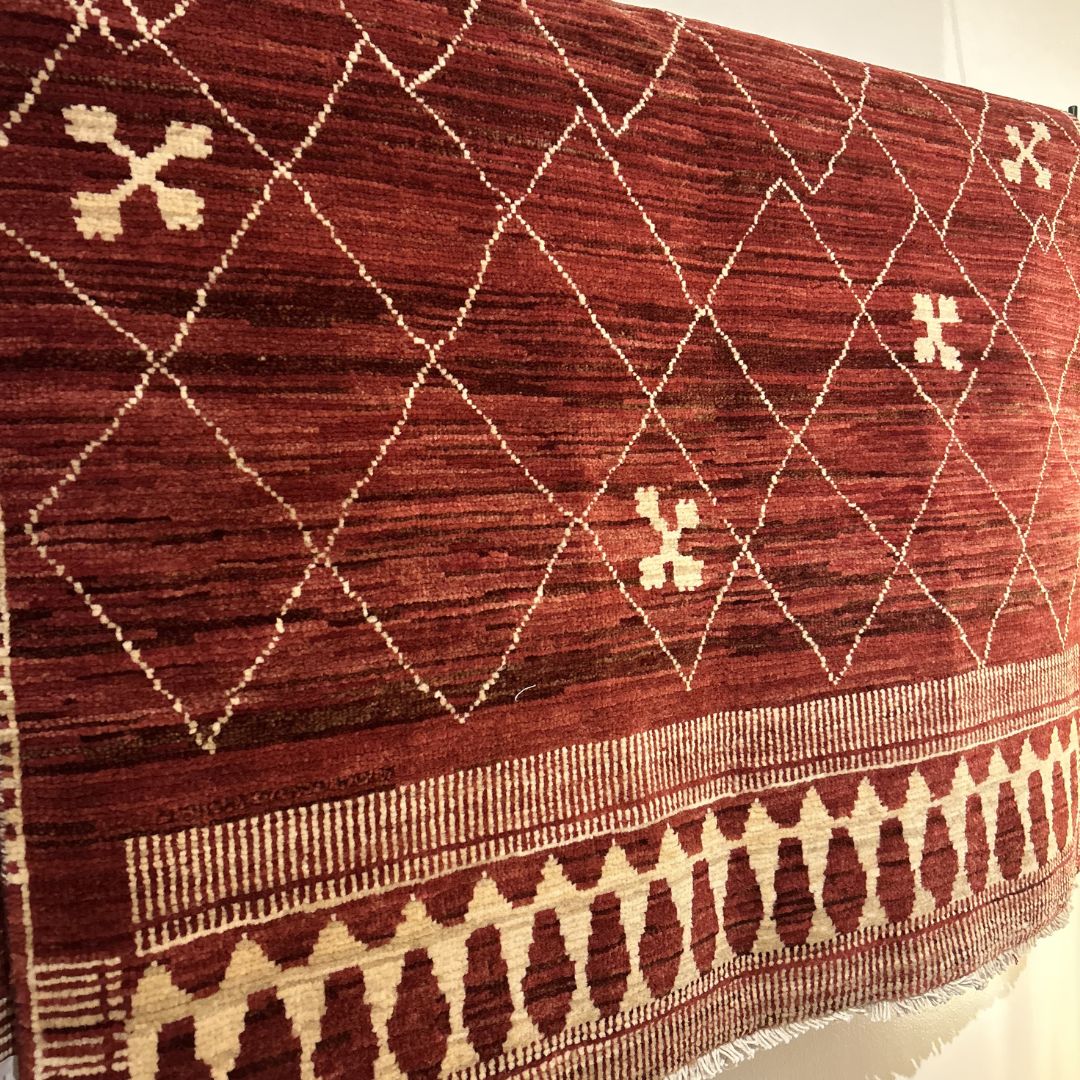 Handwoven Wool Rug, Made in Afghanistan