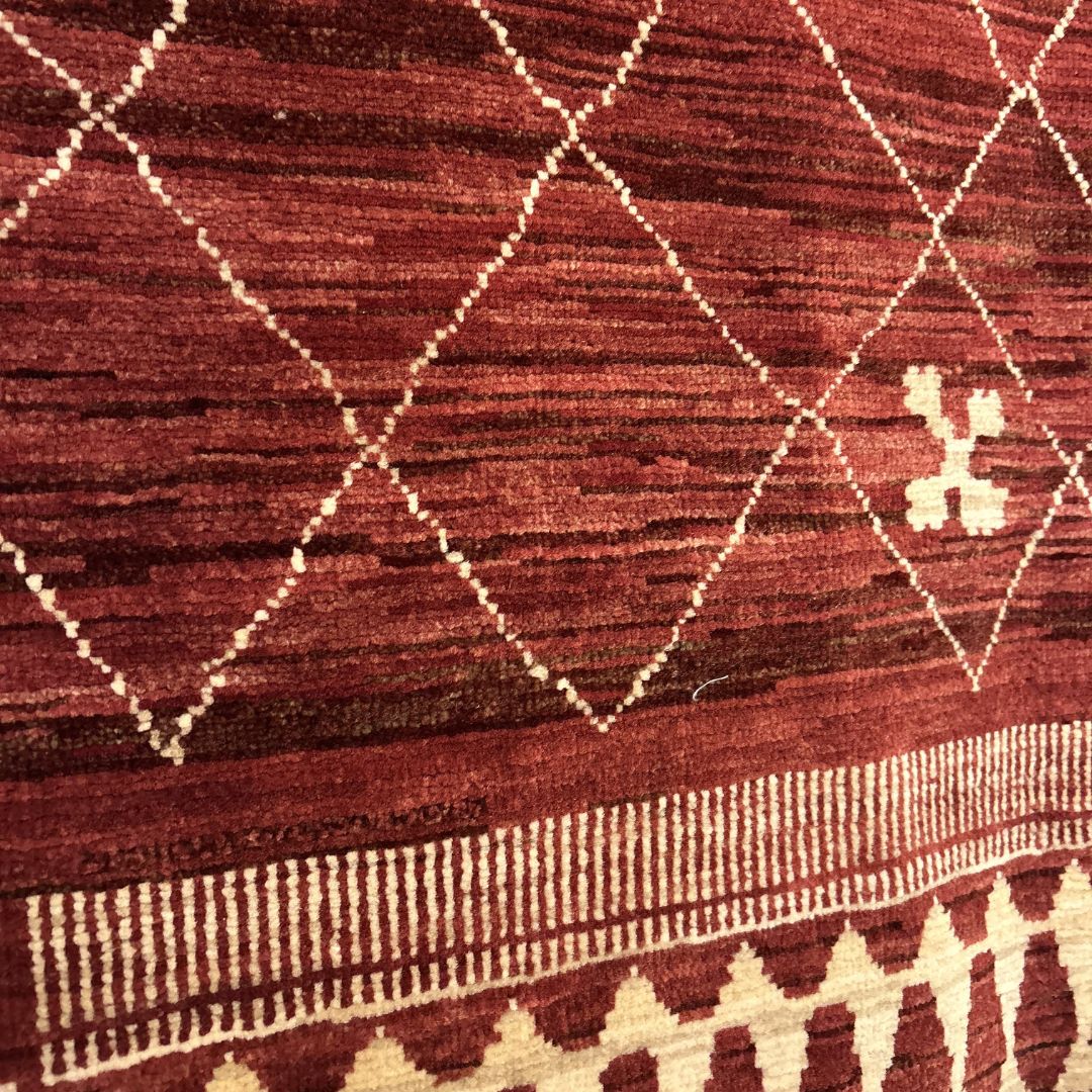 Handwoven Wool Rug, Made in Afghanistan