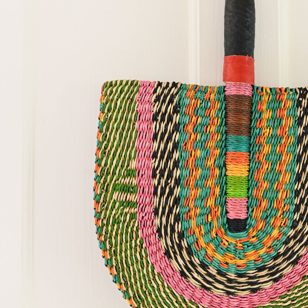 Traditional Bolga Handwoven Fan / Wall Hanging