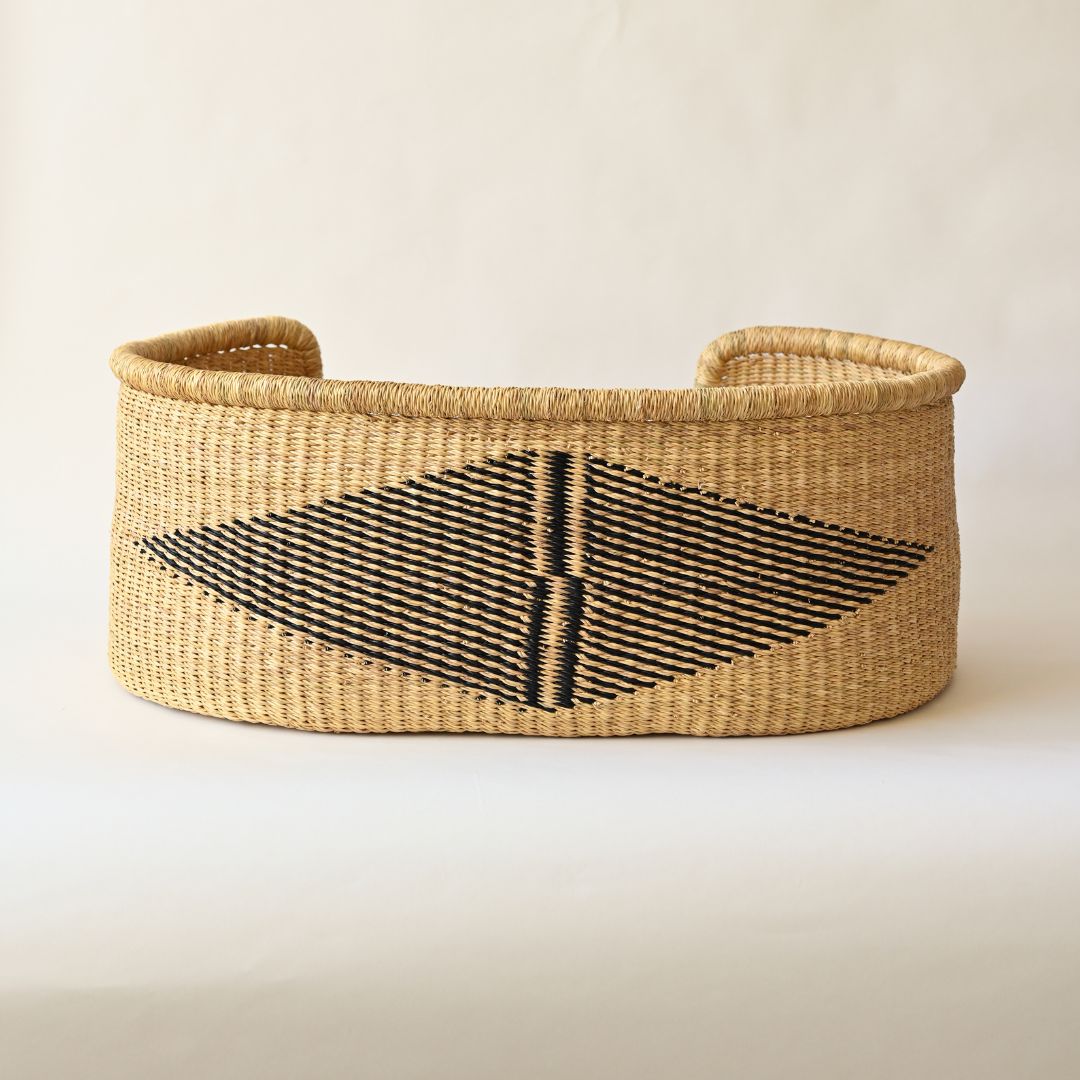 Natural Handwoven Dog Bed by Baba Tree Basket Company – alternate view