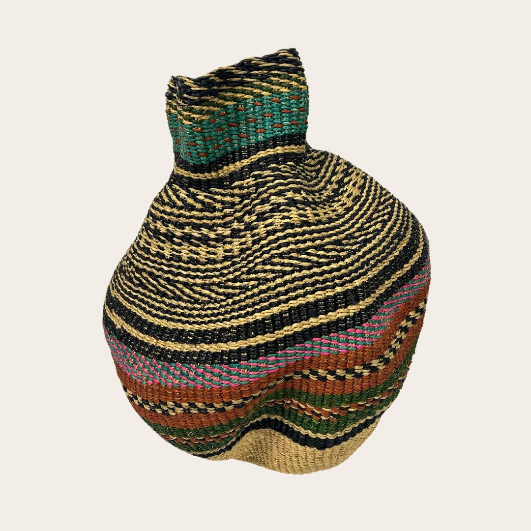 Yoomelingah-Yure Sculpture Basket - Handwoven In Ghana