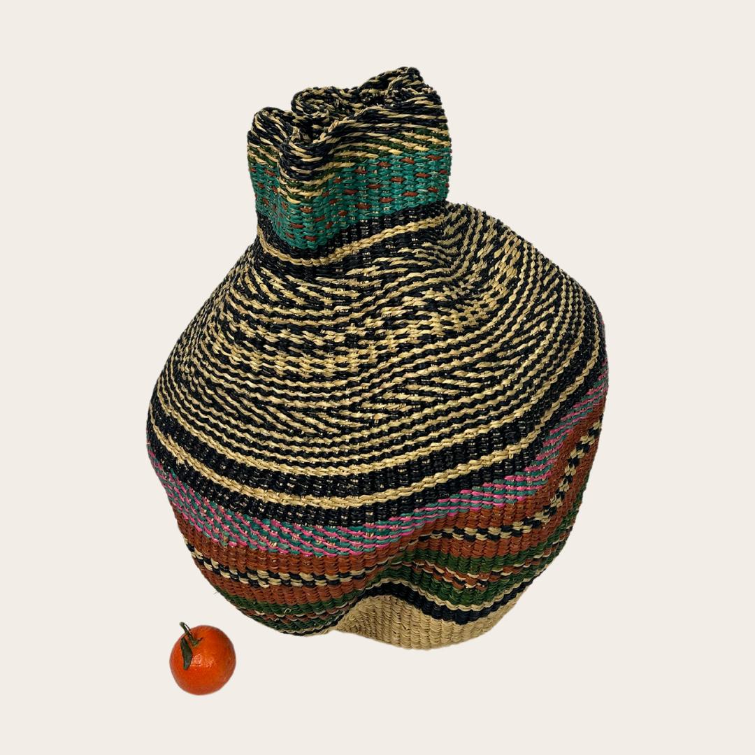 Yoomelingah-Yure Sculpture Basket - Handwoven In Ghana