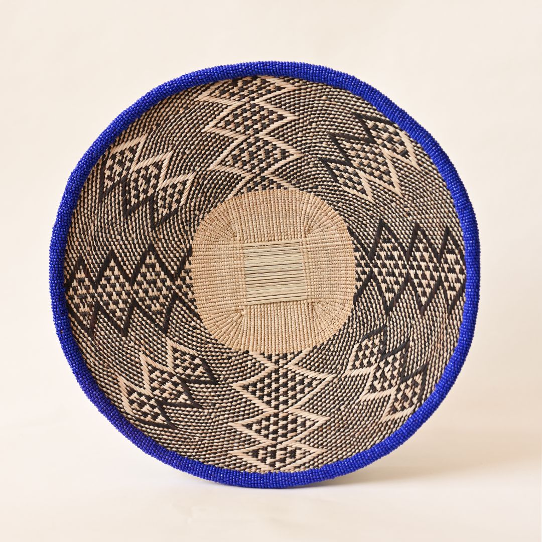Beaded Binga Basket Wall Hanging