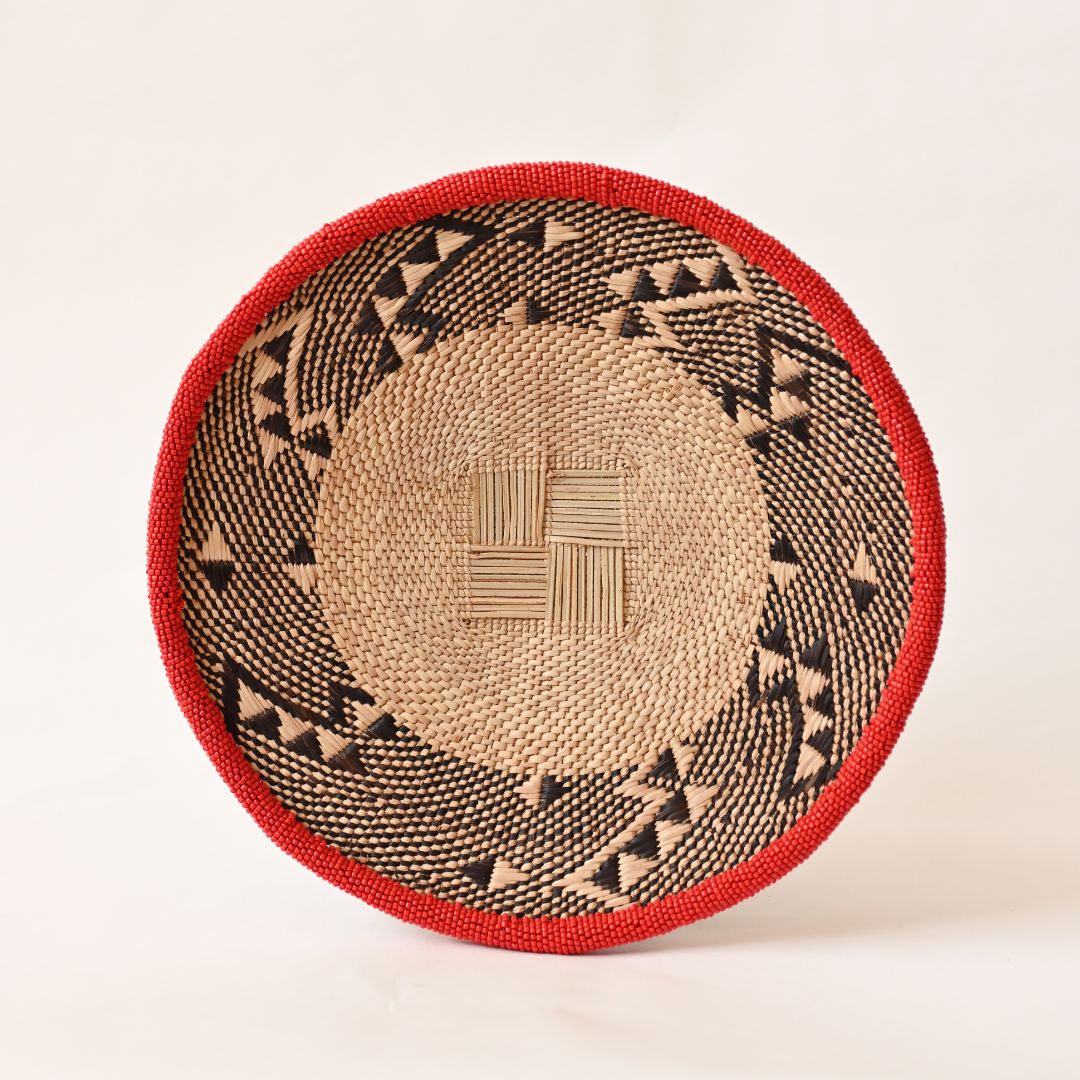 Beaded Binga Basket Wall Hanging