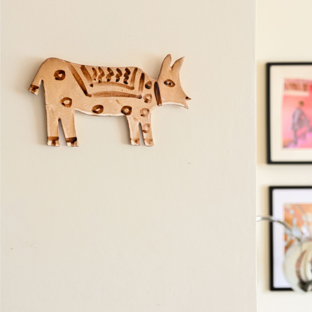 Cow Ceramic Wall Art