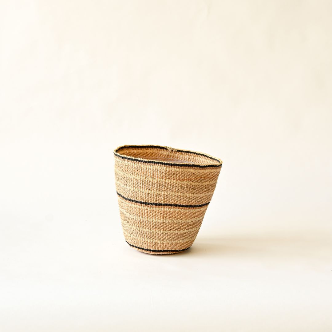 Fineweave Handwoven Sisal Plant Pot - Natural Tones