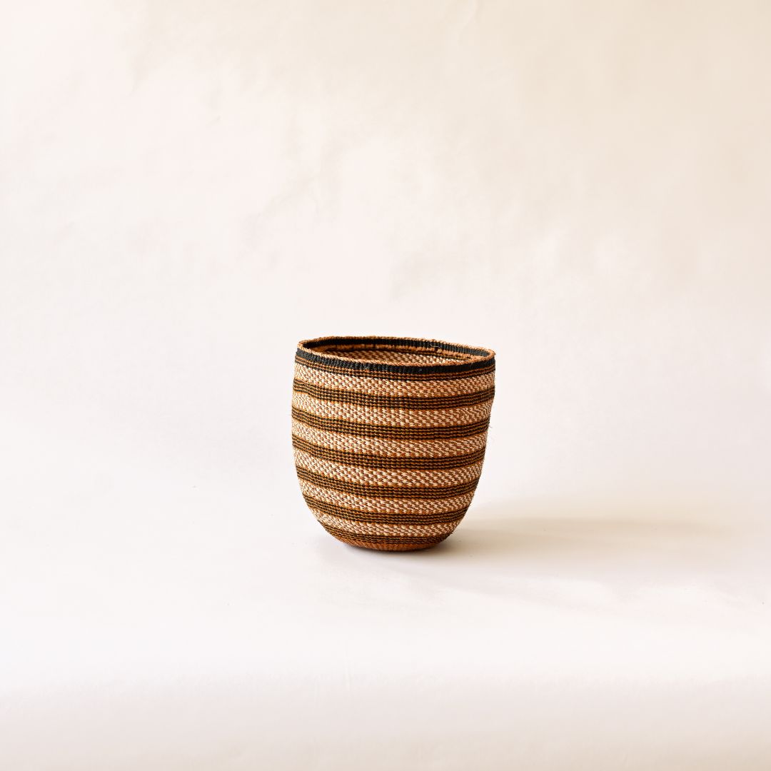 Fineweave Handwoven Sisal Plant Pot - Natural Tones