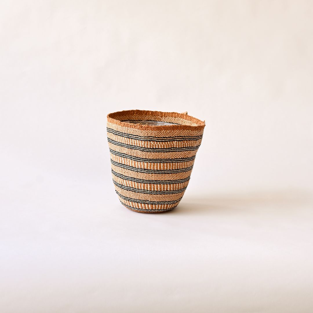 Fineweave Handwoven Sisal Plant Pot - Natural Tones