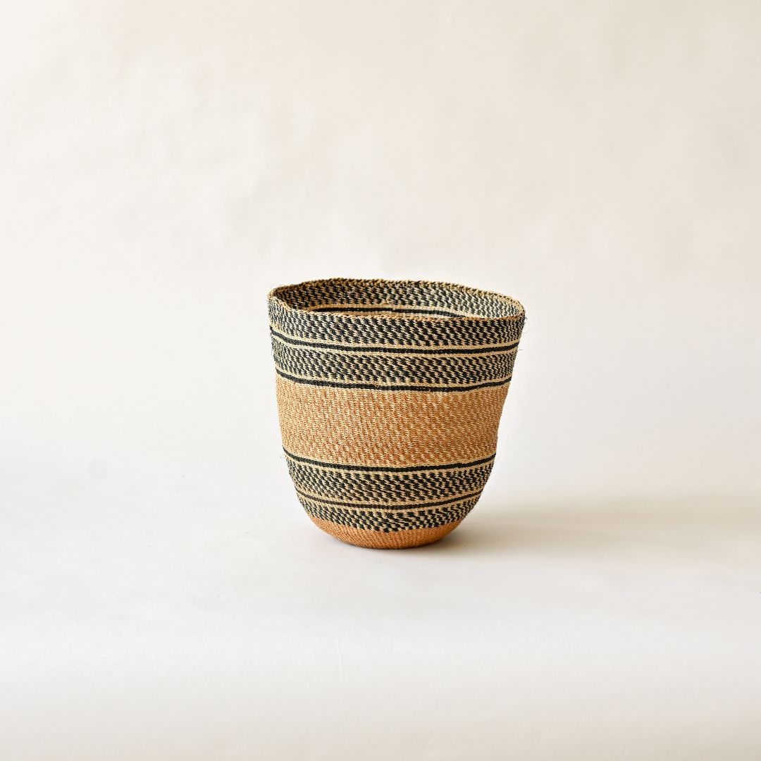 Fineweave Handwoven Sisal Plant Pot - Natural Tones