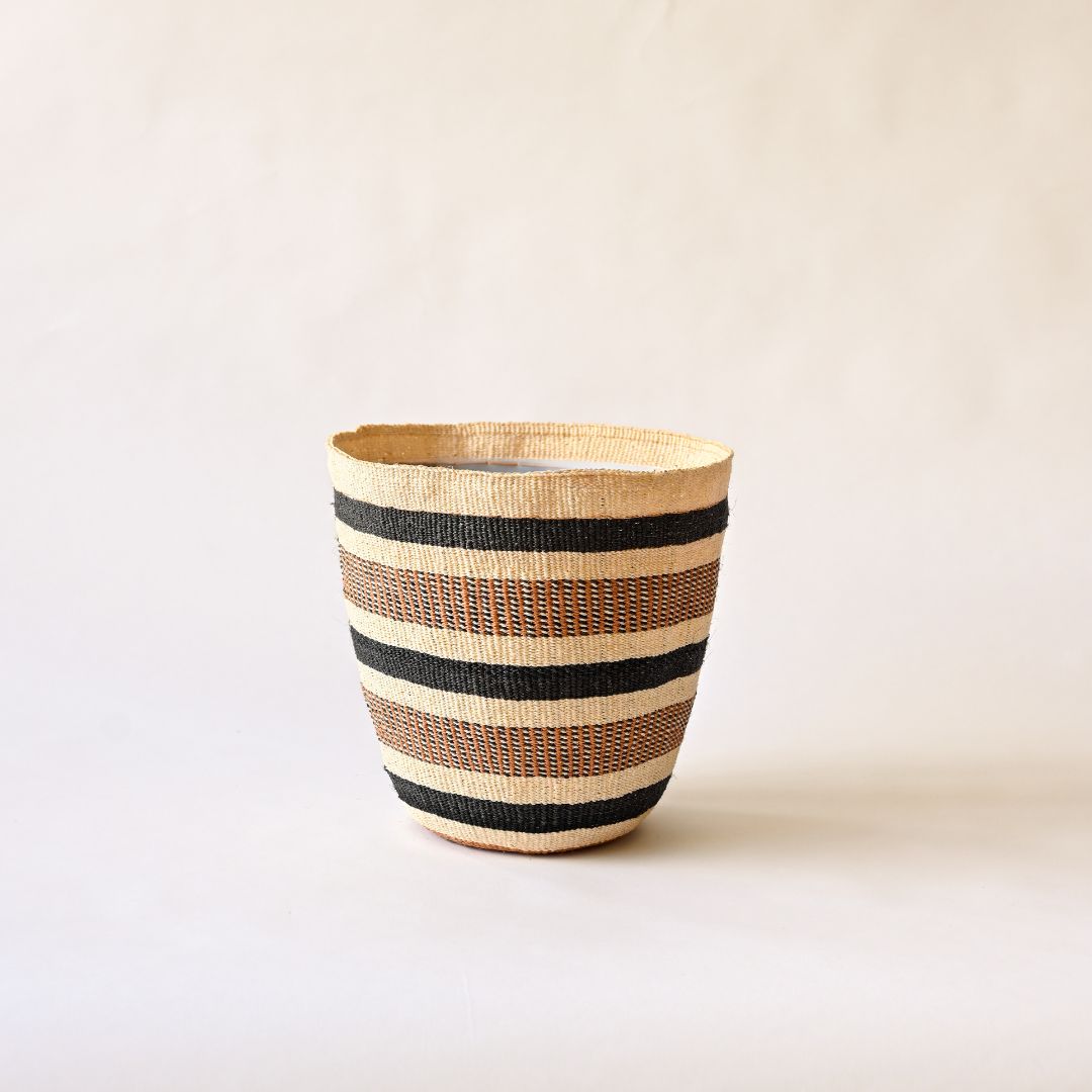 Fineweave Handwoven Sisal Plant Pot - Natural Tones