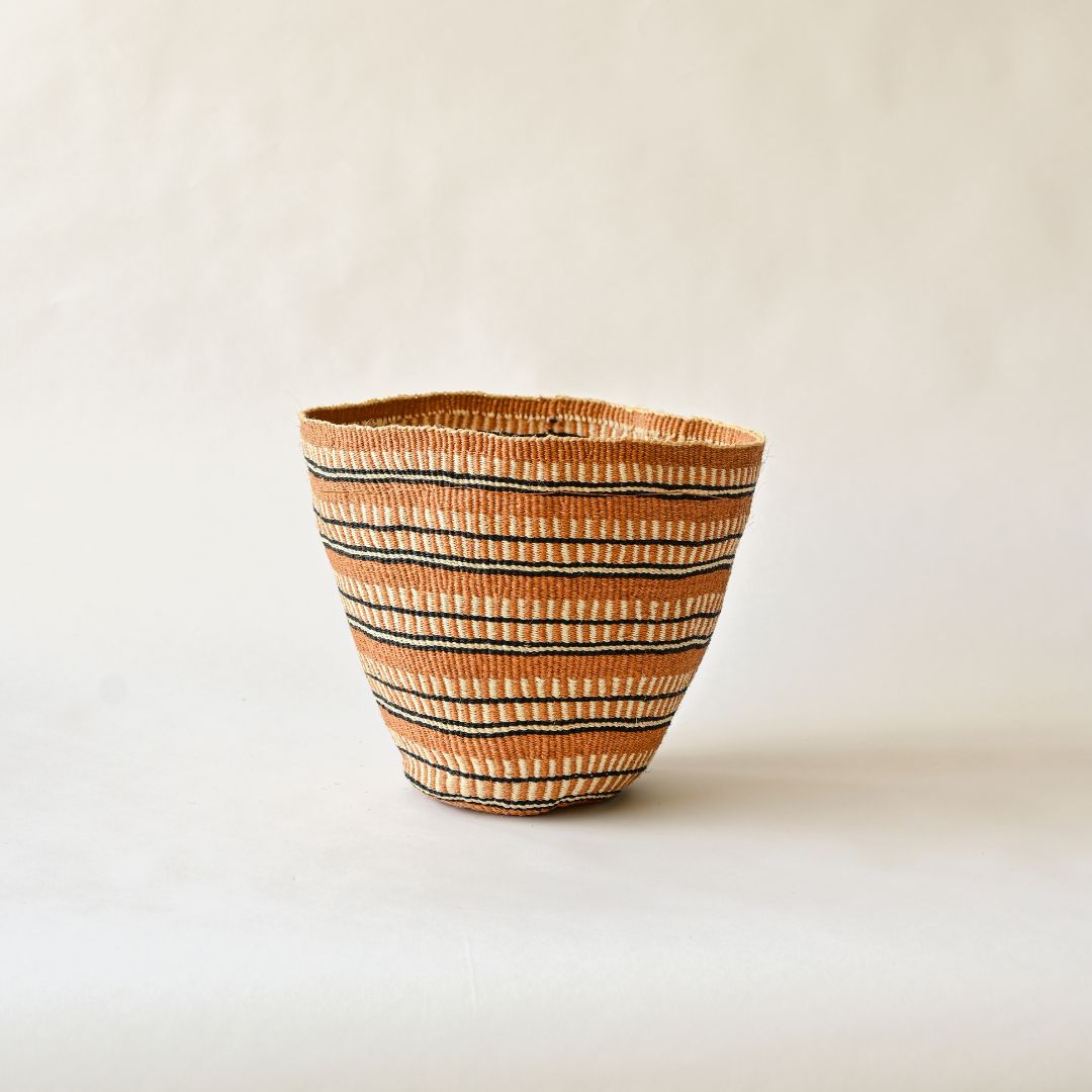 Fineweave Handwoven Sisal Plant Pot - Natural Tones
