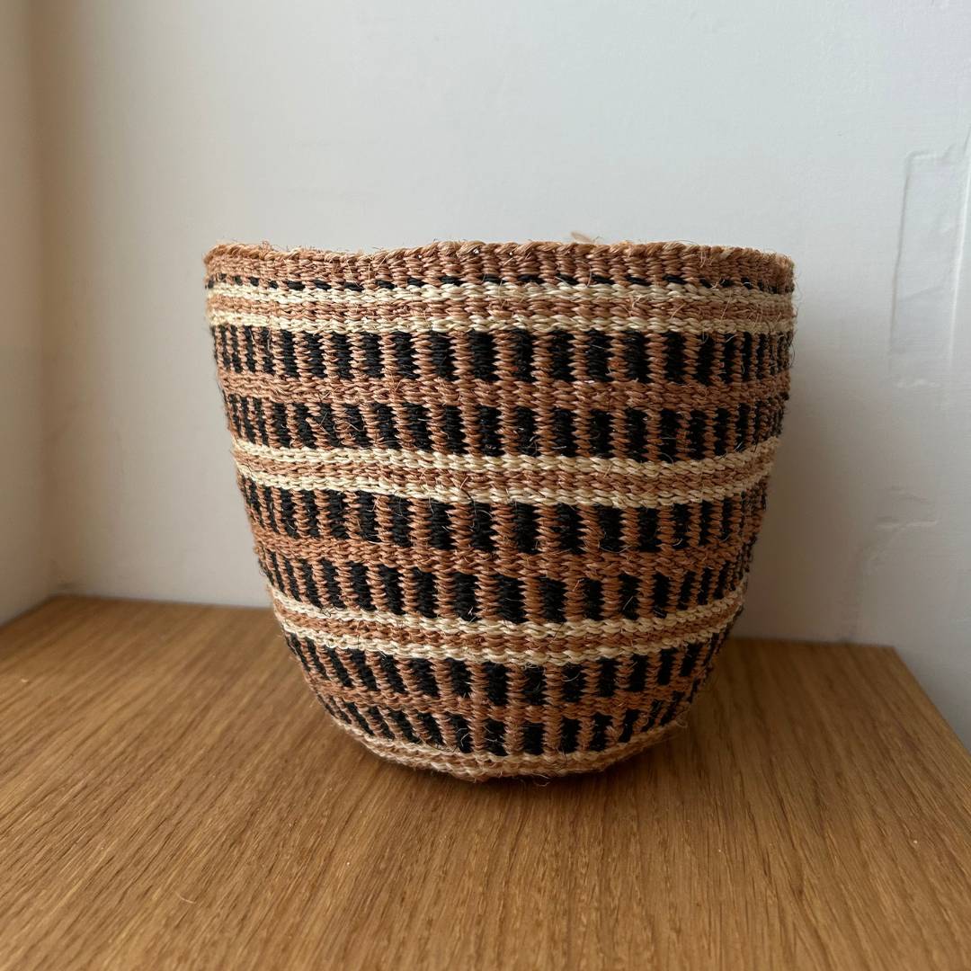 Fineweave Handwoven Sisal Grass Storage Basket