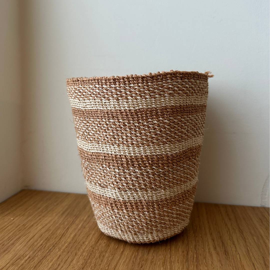 Fineweave Handwoven Sisal Grass Storage Basket