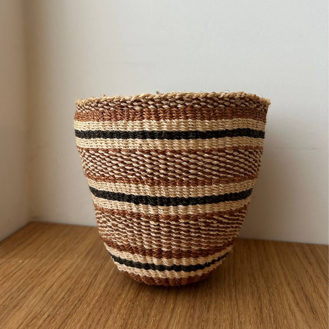 Fineweave Handwoven Sisal Grass Storage Basket