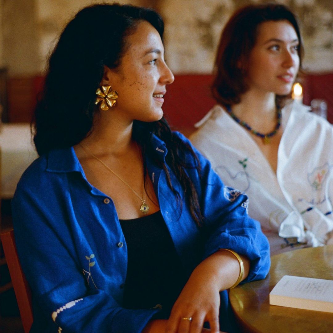 (Pre- Order) Hand Embroidered Hopeful Shirt, Long Sleeve