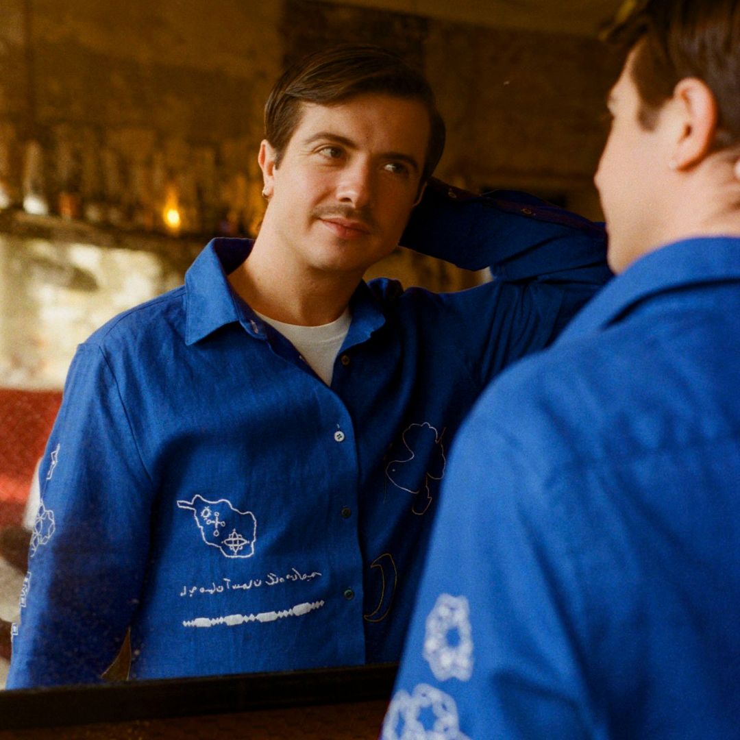 (Pre- Order) Hand Embroidered Hopeful Shirt, Long Sleeve