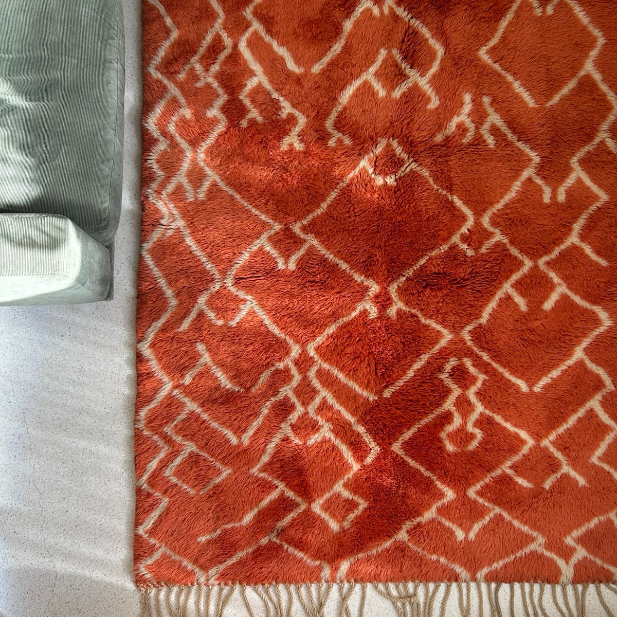 Orange Berber Rug