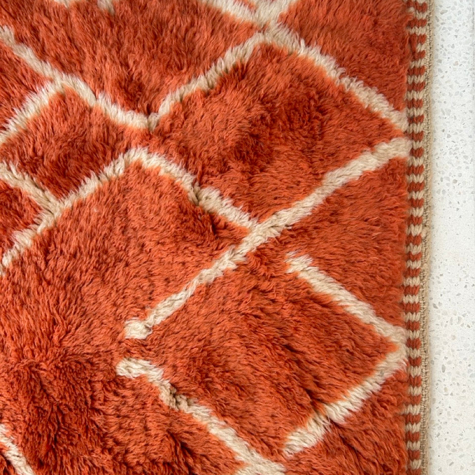 Orange Berber Rug