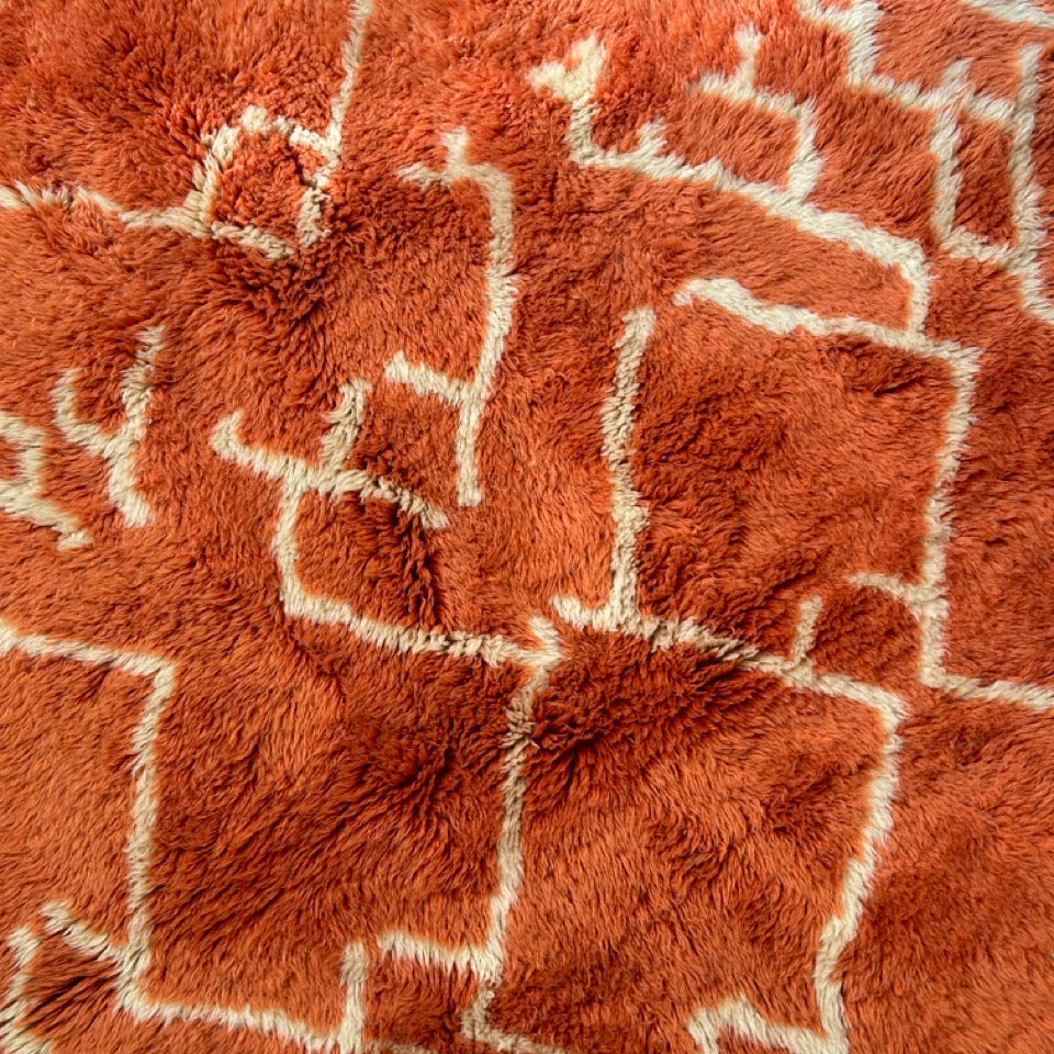 Orange Berber Rug