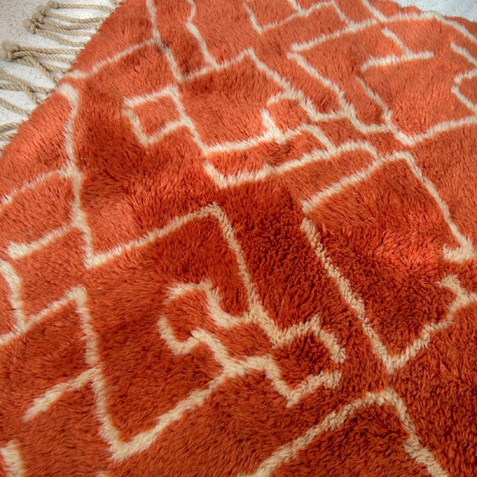 Orange Berber Rug