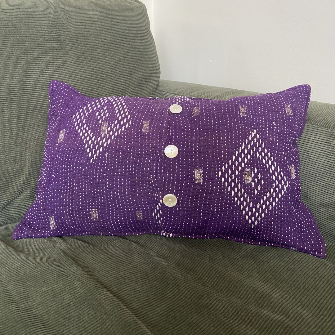 Kantha Quilted Cushion