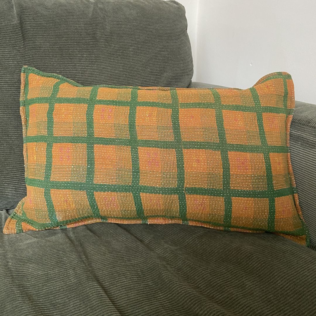 Kantha Quilted Cushion