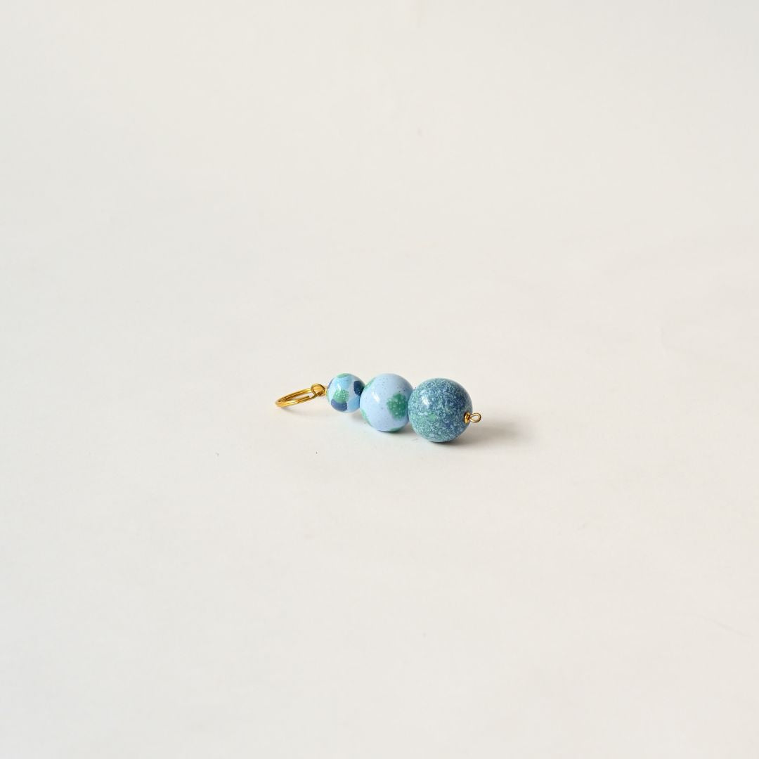 Handpainted Ceramic Keychain
