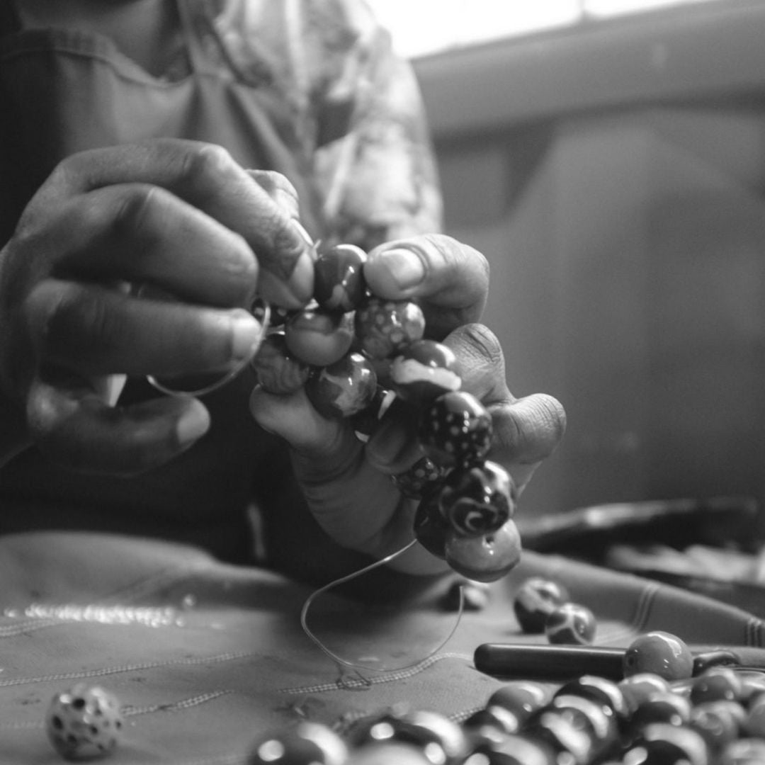 Handpainted Ceramic Keychain