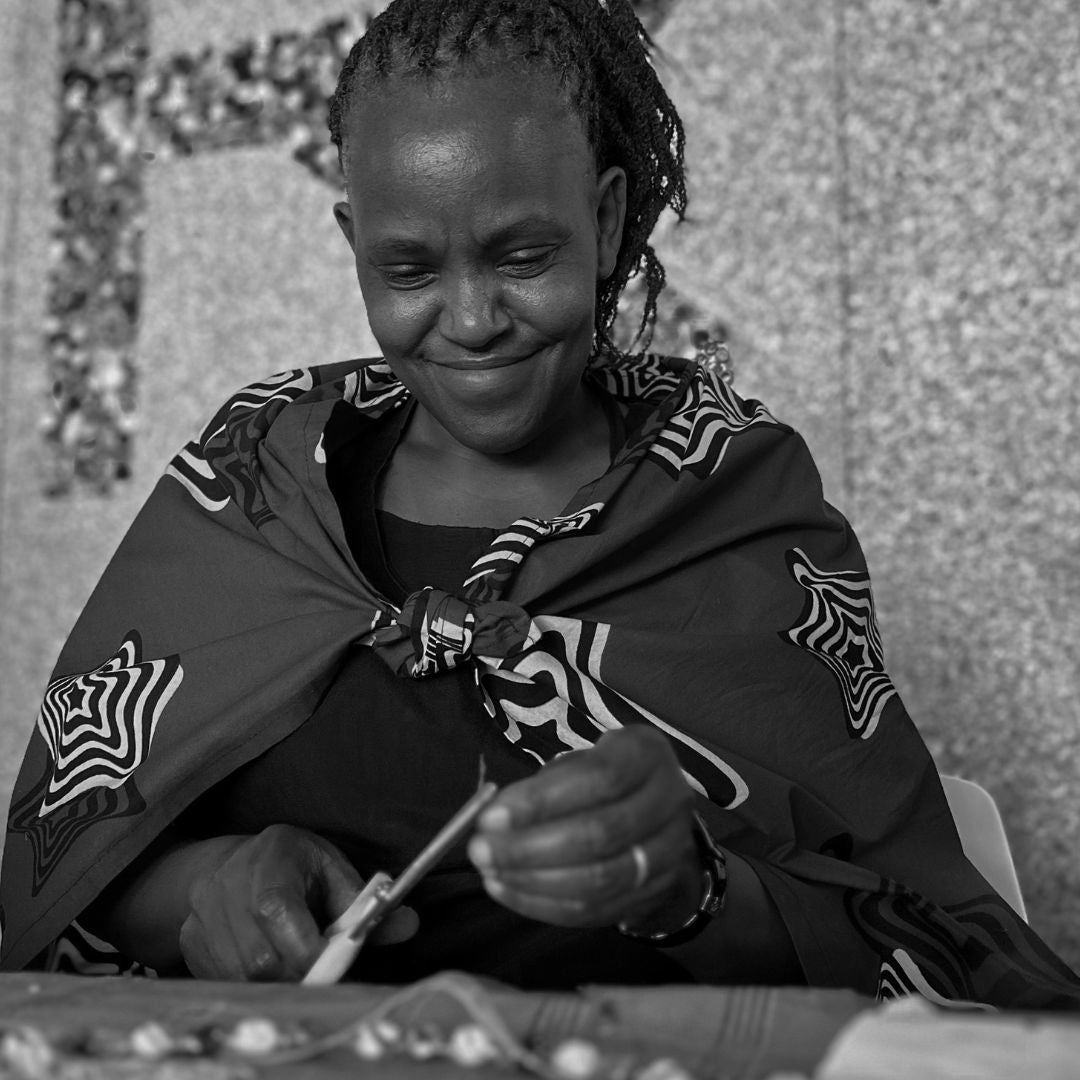 Handpainted Ceramic Keychain