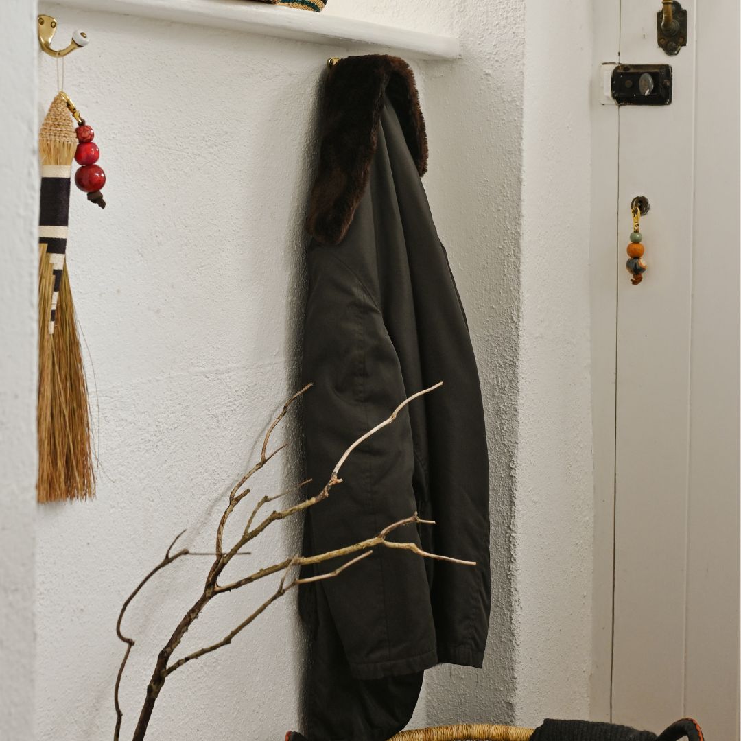 Handpainted Ceramic Keychain / Bag Charm