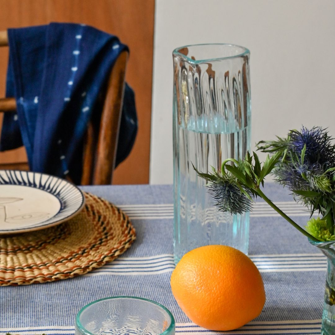 Recycled Glass Slim Carafe