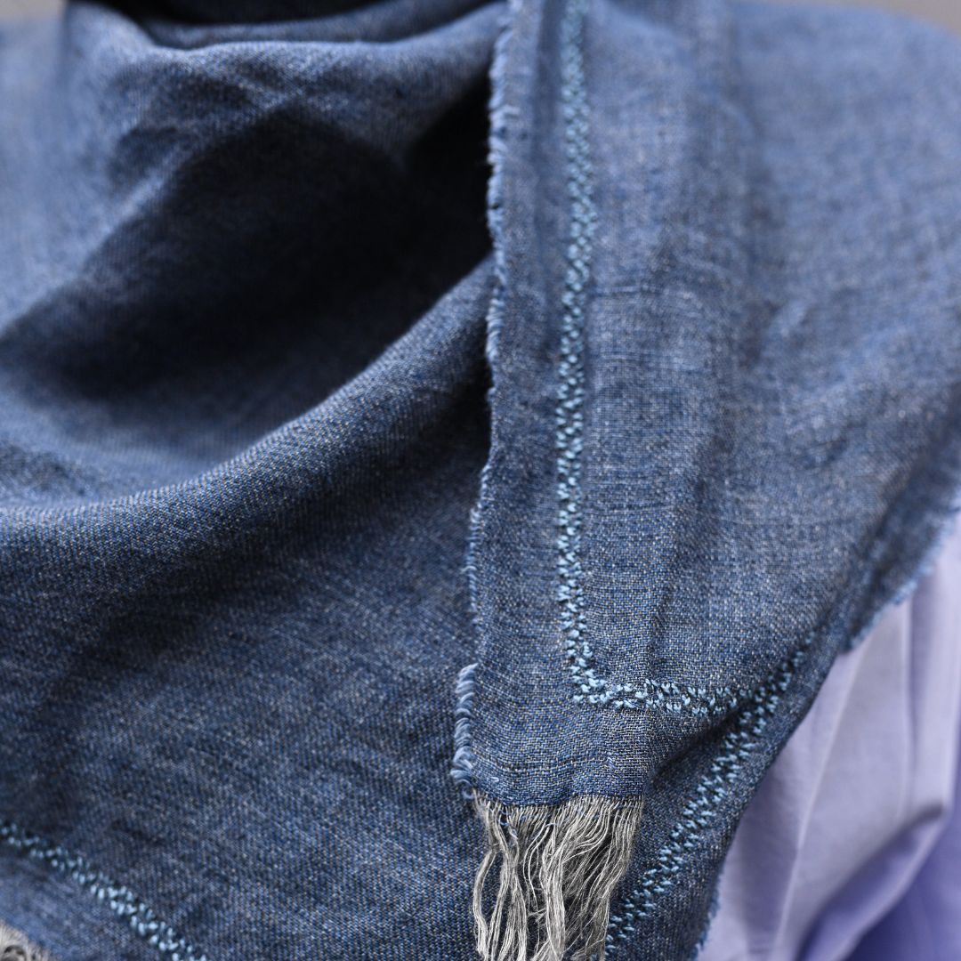 Hand Embroidered Linen Shawl