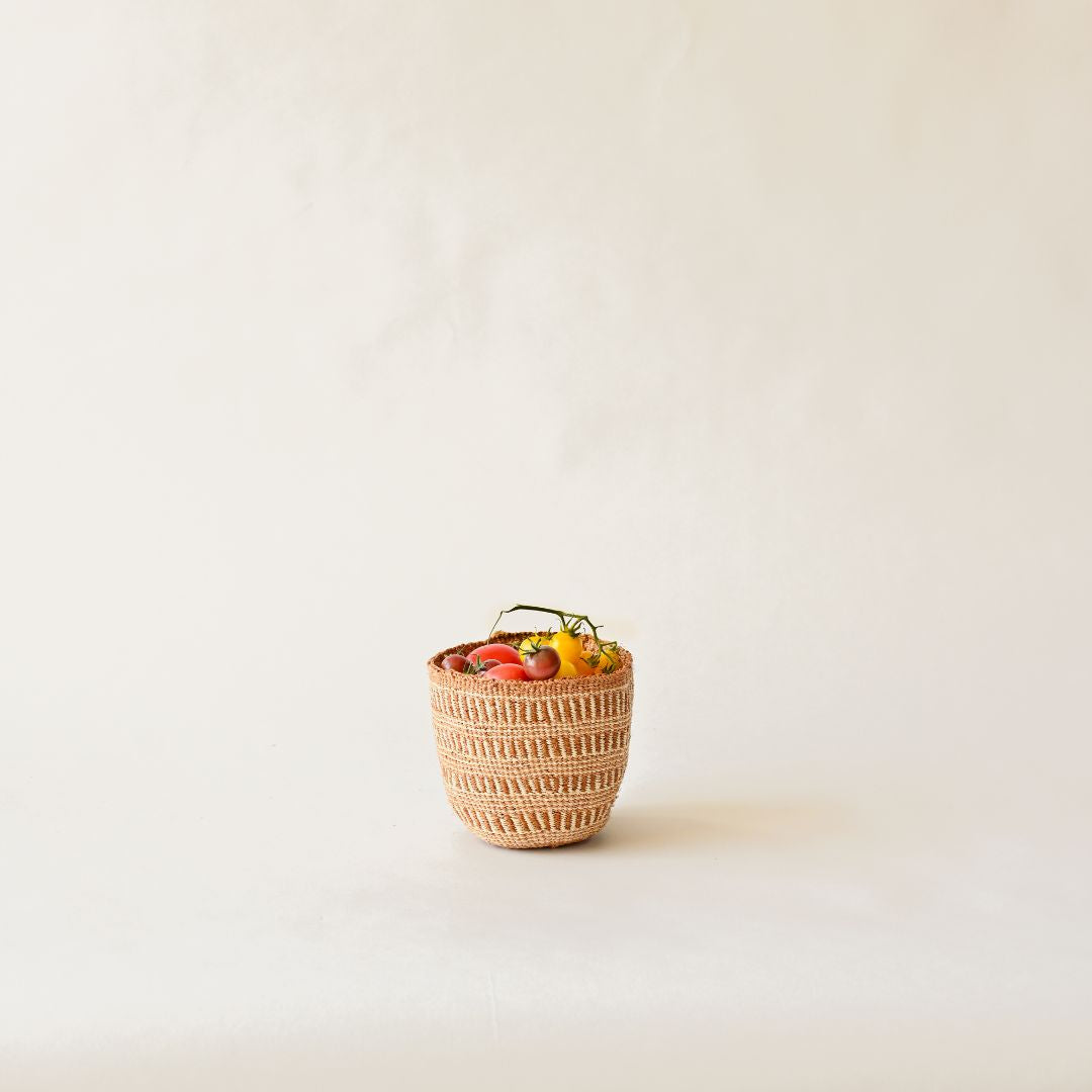 Fineweave Handwoven Sisal Grass Storage Basket
