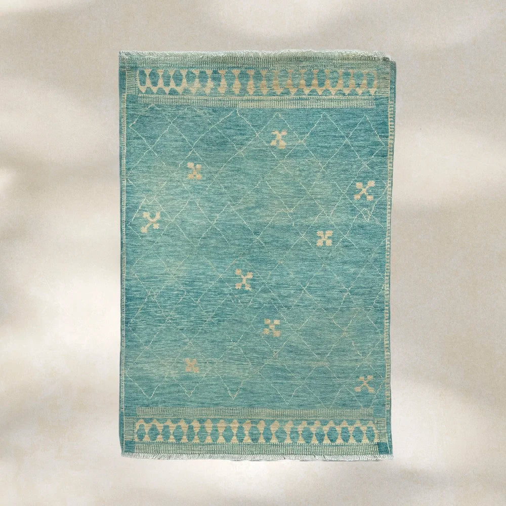Handwoven Wool Rug, Made in Afghanistan