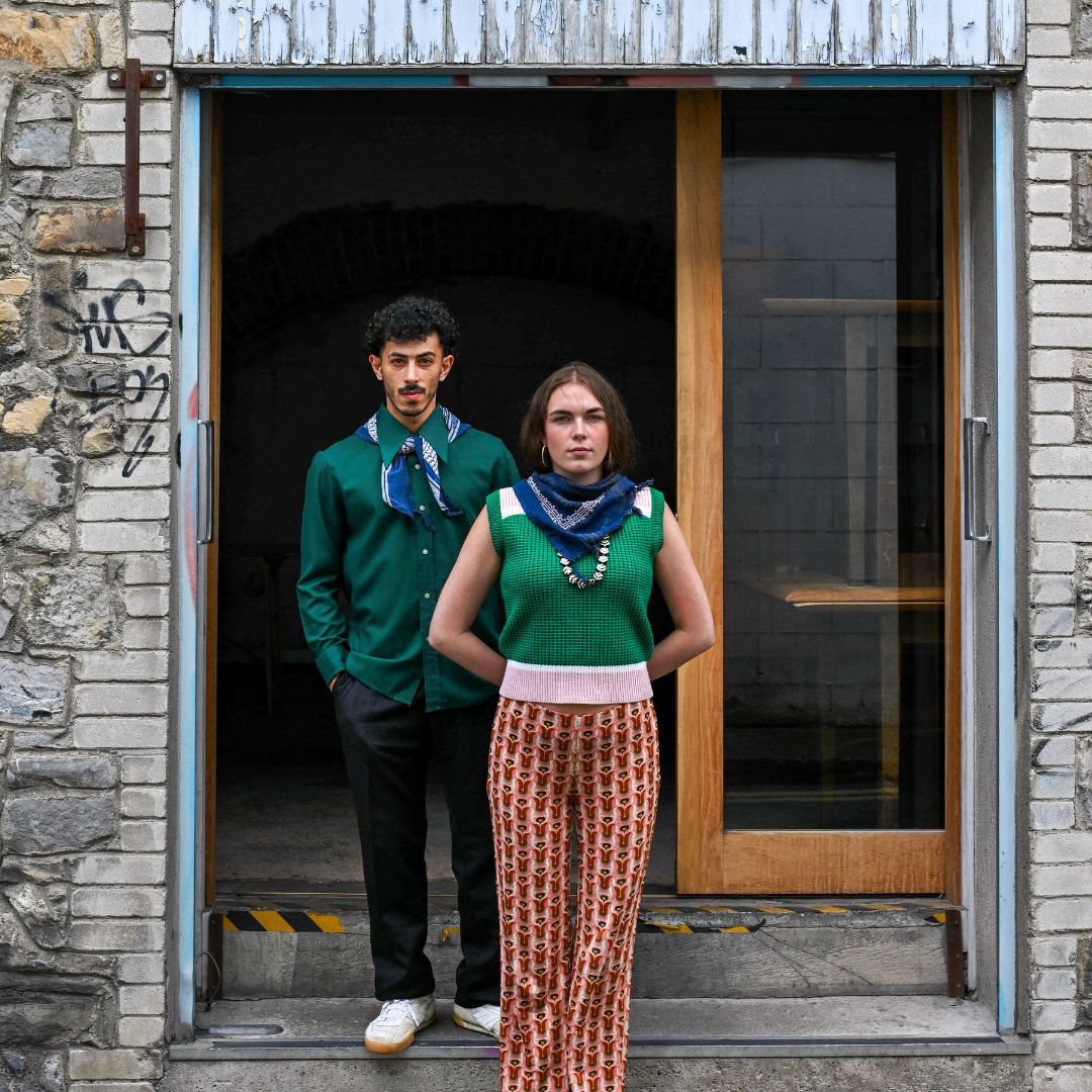 Hand Embroidered Triangle Cotton Keffiyeh Scarf