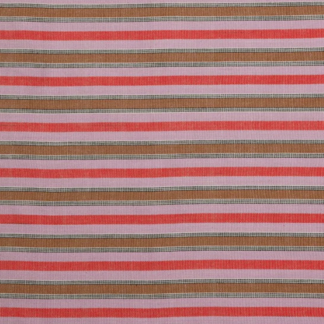 Pink Stripe Handloom Cotton Napkins - Set of 6