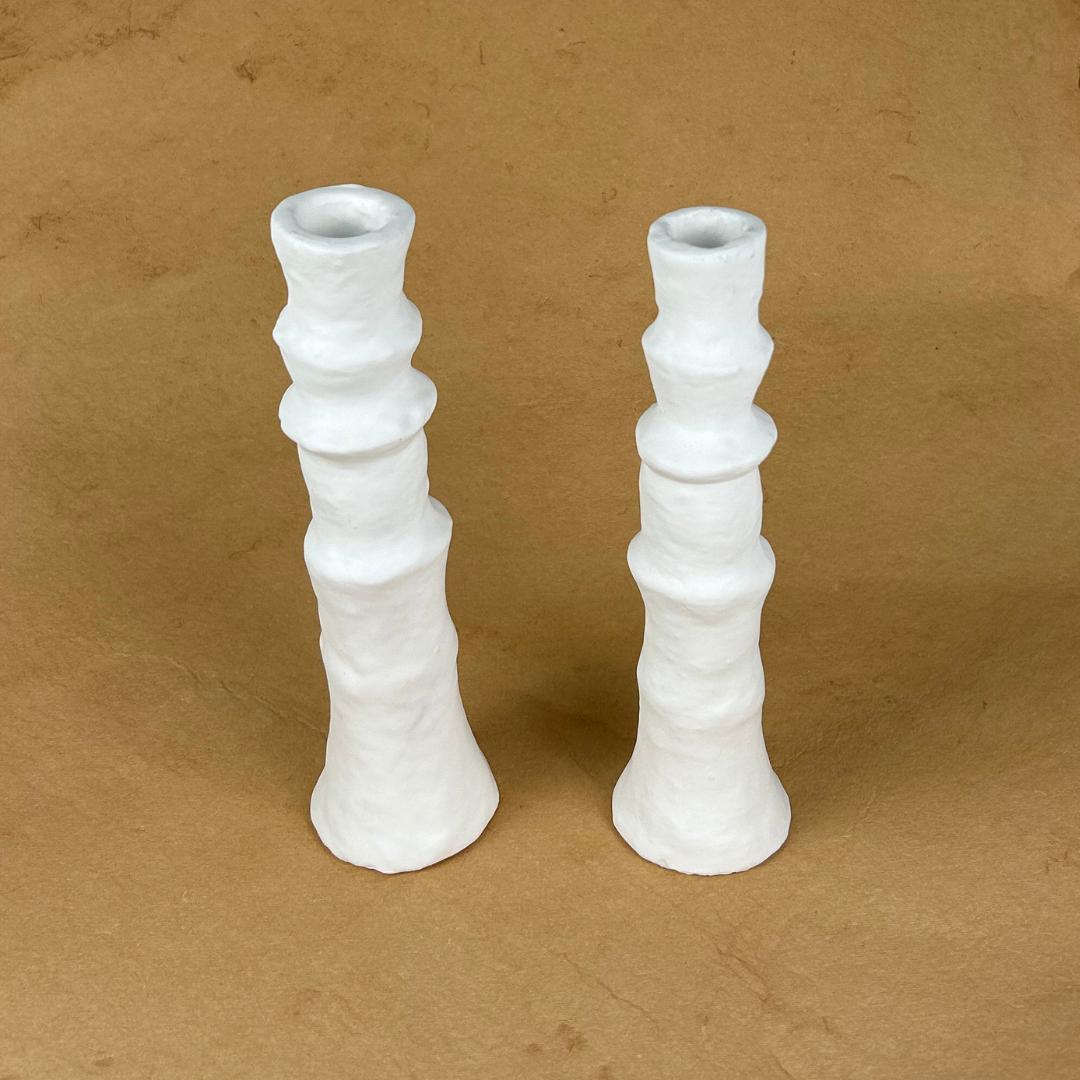 Tribal Candlestick Holders - Set of 2