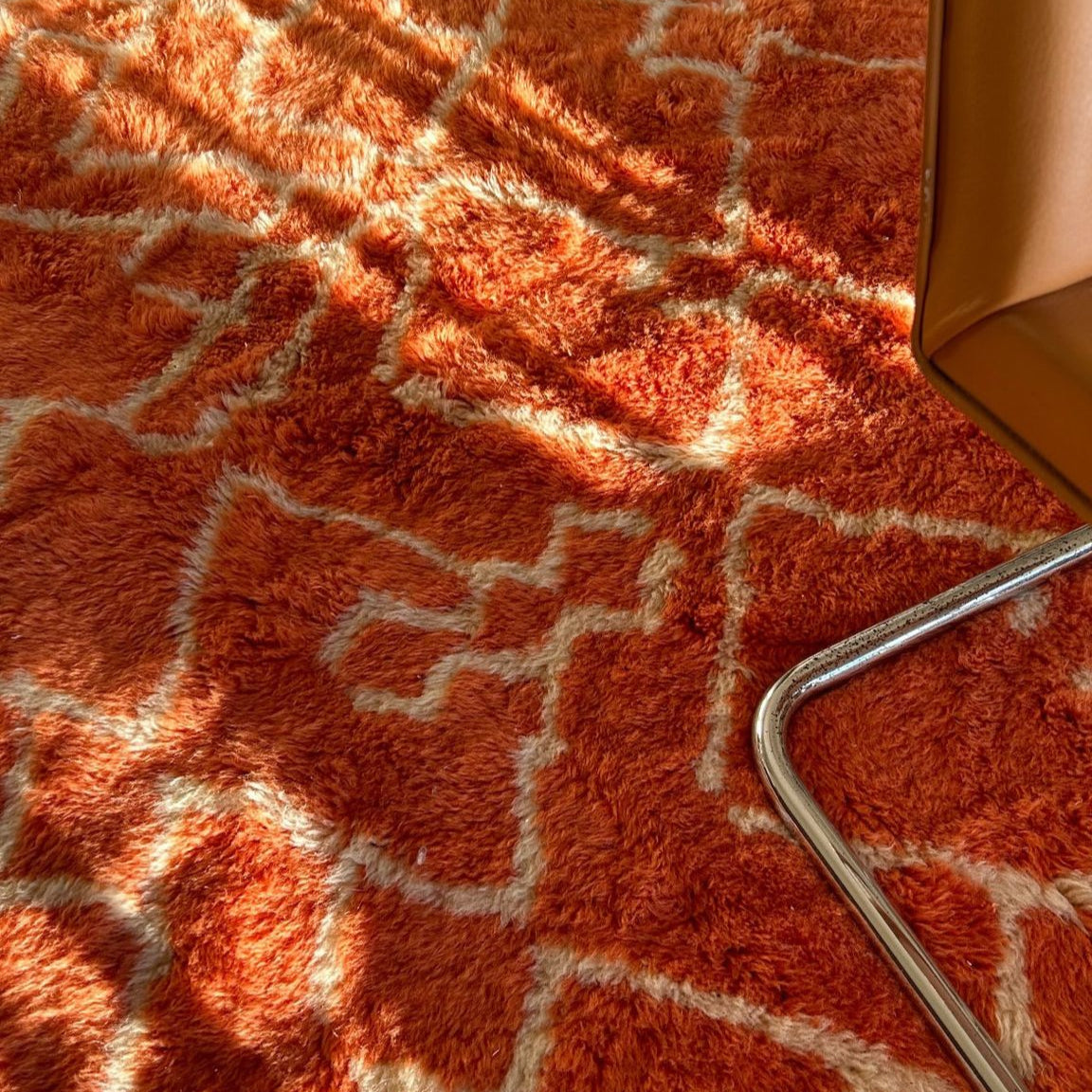 Orange Berber Rug