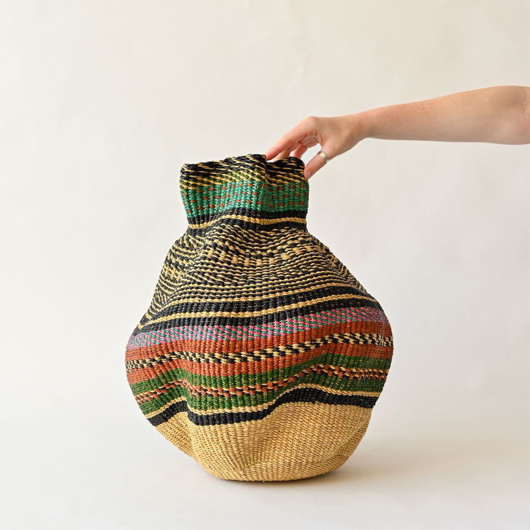 Yoomelingah Sculpture Basket - Handwoven In Ghana