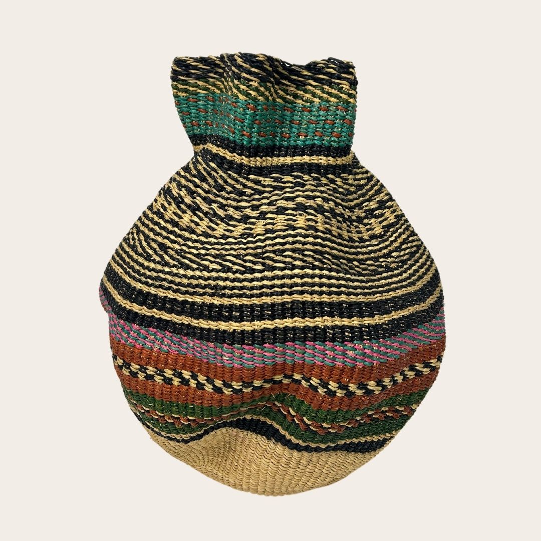 Yoomelingah-Yure Sculpture Basket - Handwoven In Ghana