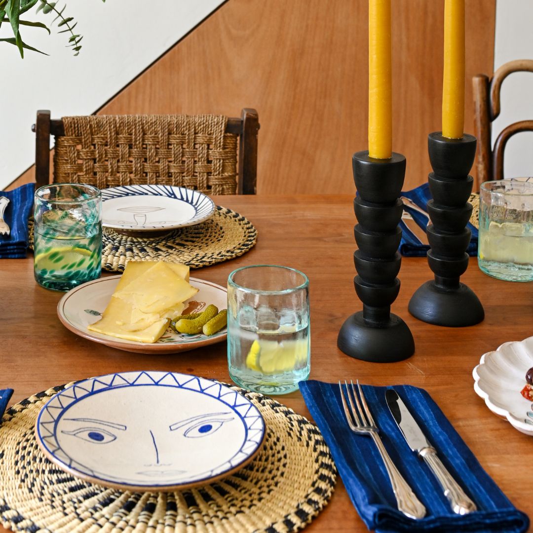 Handwoven Indigo Stripe Napkins
